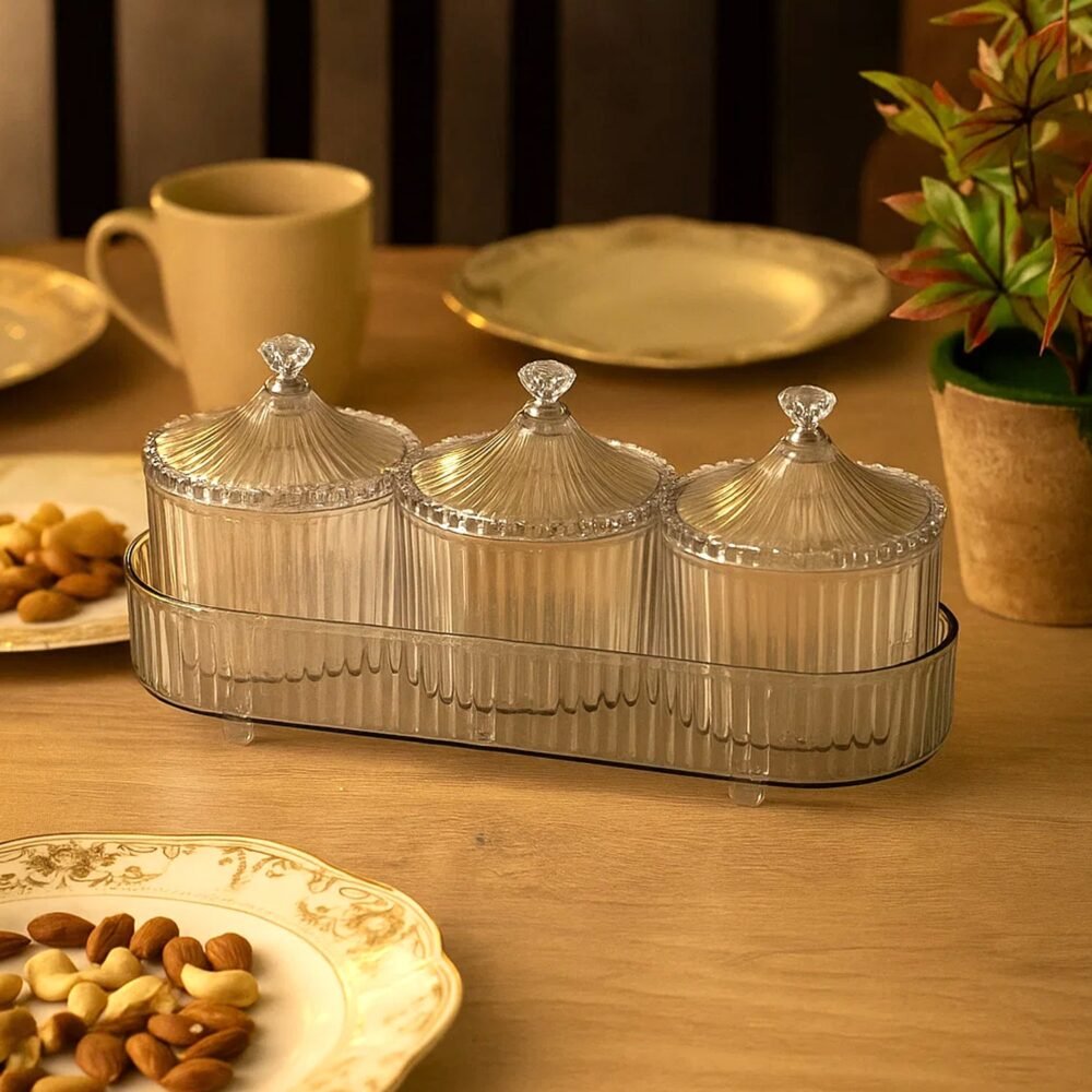 07_dry-fruits-jar.jpg Dry Fruit Storage Jars – 3-Piece Set with Tray for Freshness