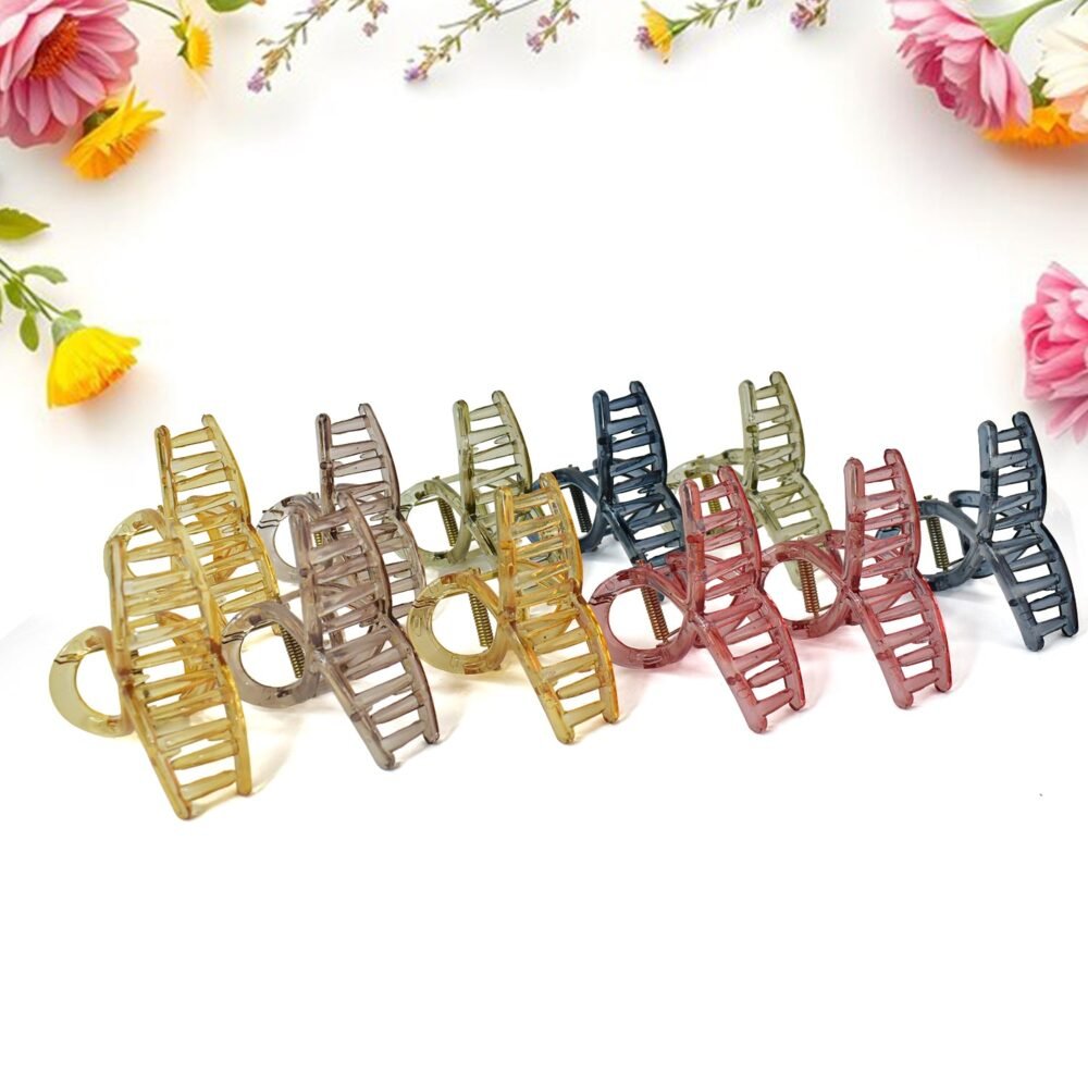 Matte Plastic Hair Clamp – Durable Firm Grip for All Hair Types