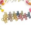 Matte Plastic Hair Clamp – Durable Firm Grip for All Hair Types