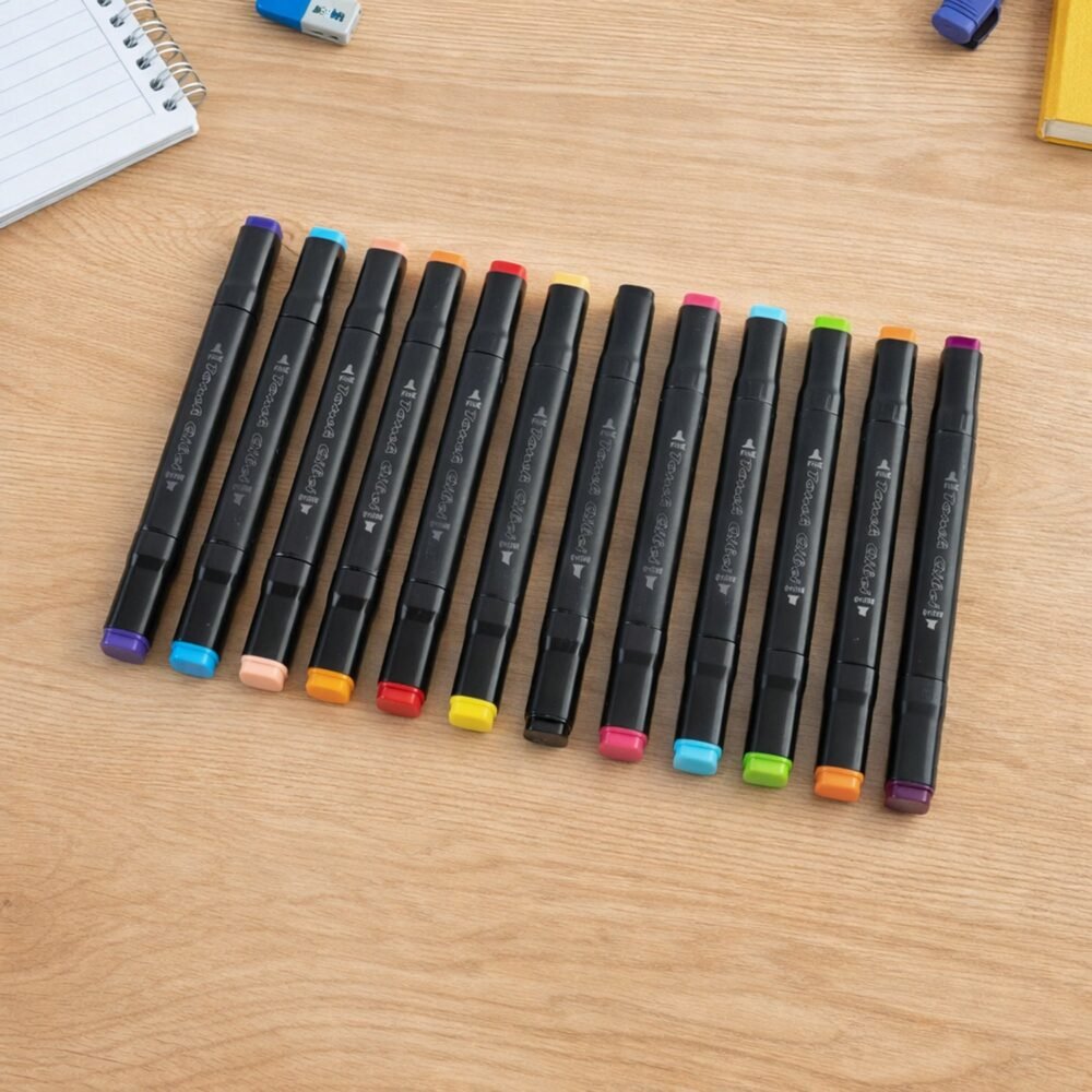 Sketch Marker Set – Vibrant dual-tip markers for artists