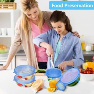 07_food-cover_69dfa26d-6b16-4c2f-a8ce-98e2560ed80b.jpg Silicone Stretch Lids – 12-Piece Reusable Food Covers with Storage Pouches
