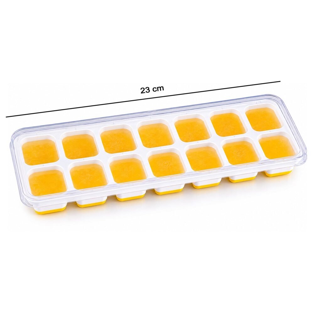Ice Cube Tray with Spill-Proof Lid – Effortless Ice Making and Space Saving