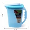 Water Jug with Lid & Handle – Easy Cool Lemon Set 2200ml