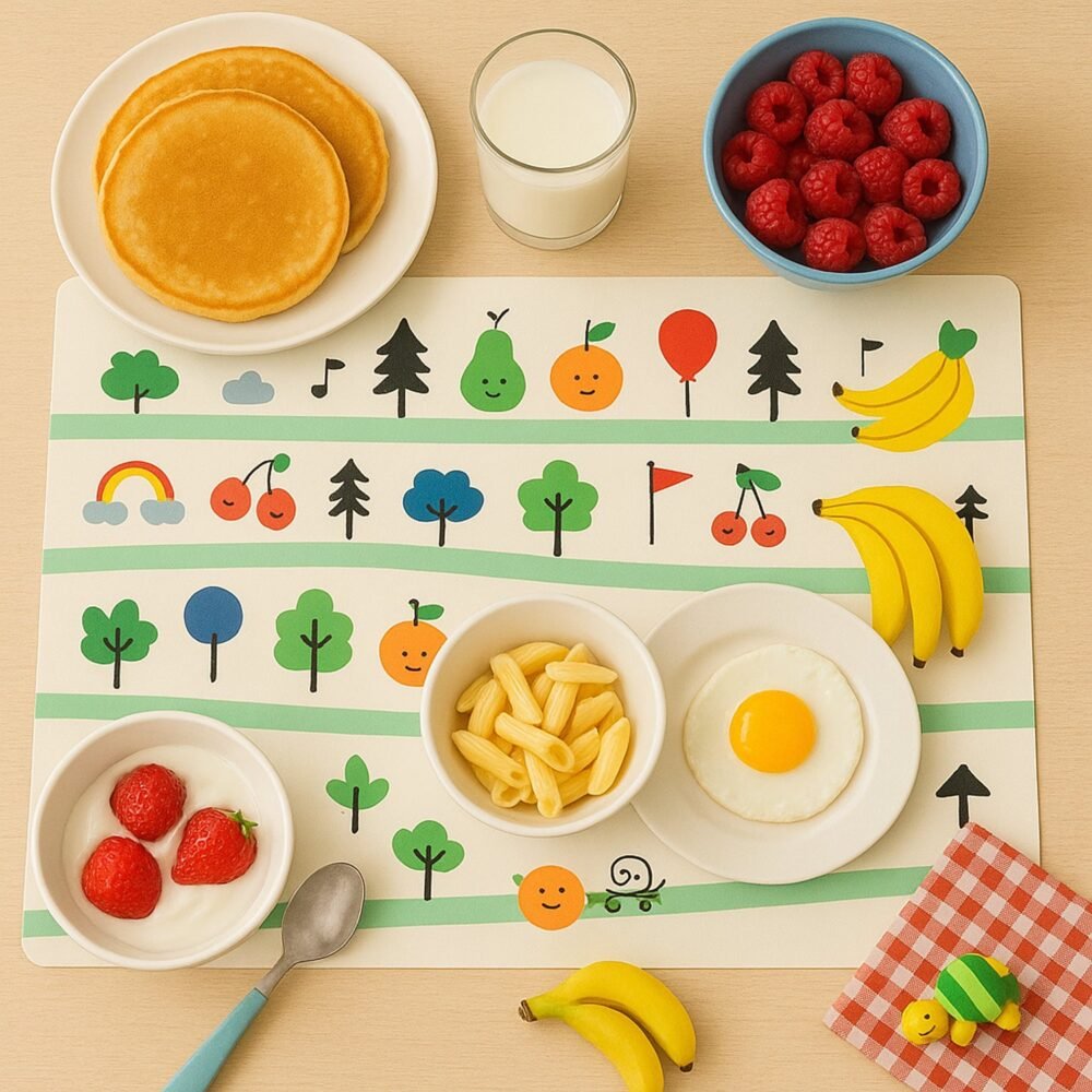 07_table-mat.jpg Kids Placemat Set – Colorful Cartoon Designs, Easy Clean