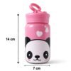 Glass Drinking Bottle – Durable & Cute Cartoon Design