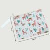 Printed Zipper Pouch – Compact Multipurpose Organizer with Wrist Strap