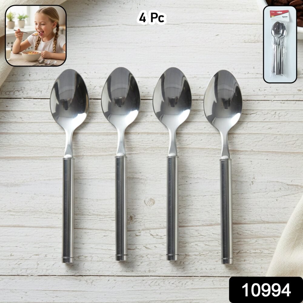 Stainless Steel Dinner Spoon Set – Durable, Elegant & Reusable