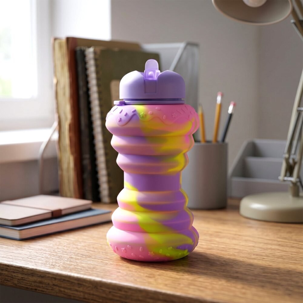 Foldable Silicone Sports Water Bottle – Compact & Leak-proof Design