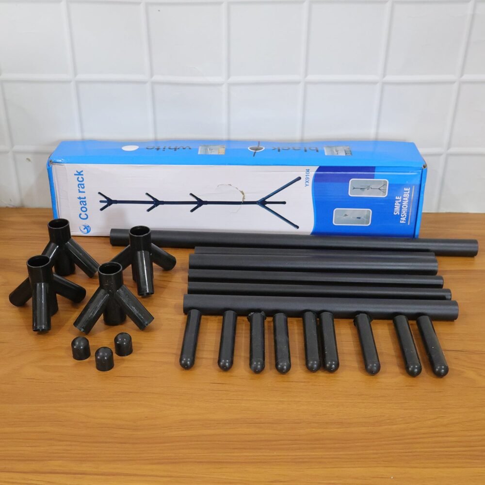 Metal Coat Rack Stand – Heavy-Duty Multi-Hook Organizer