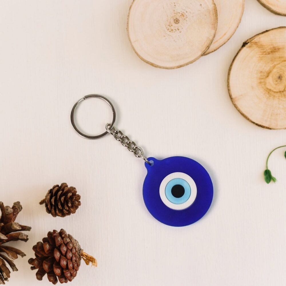 Evil Eye Silicone Keychain – Good Luck Charm | RaceVault
