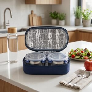 Stainless Steel Lunch Box Set – Leakproof & Insulated for Daily Use