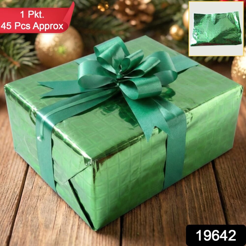 Metallic Gift Wrapping Paper Sheets – 45 Tear-Resistant Large Sheets