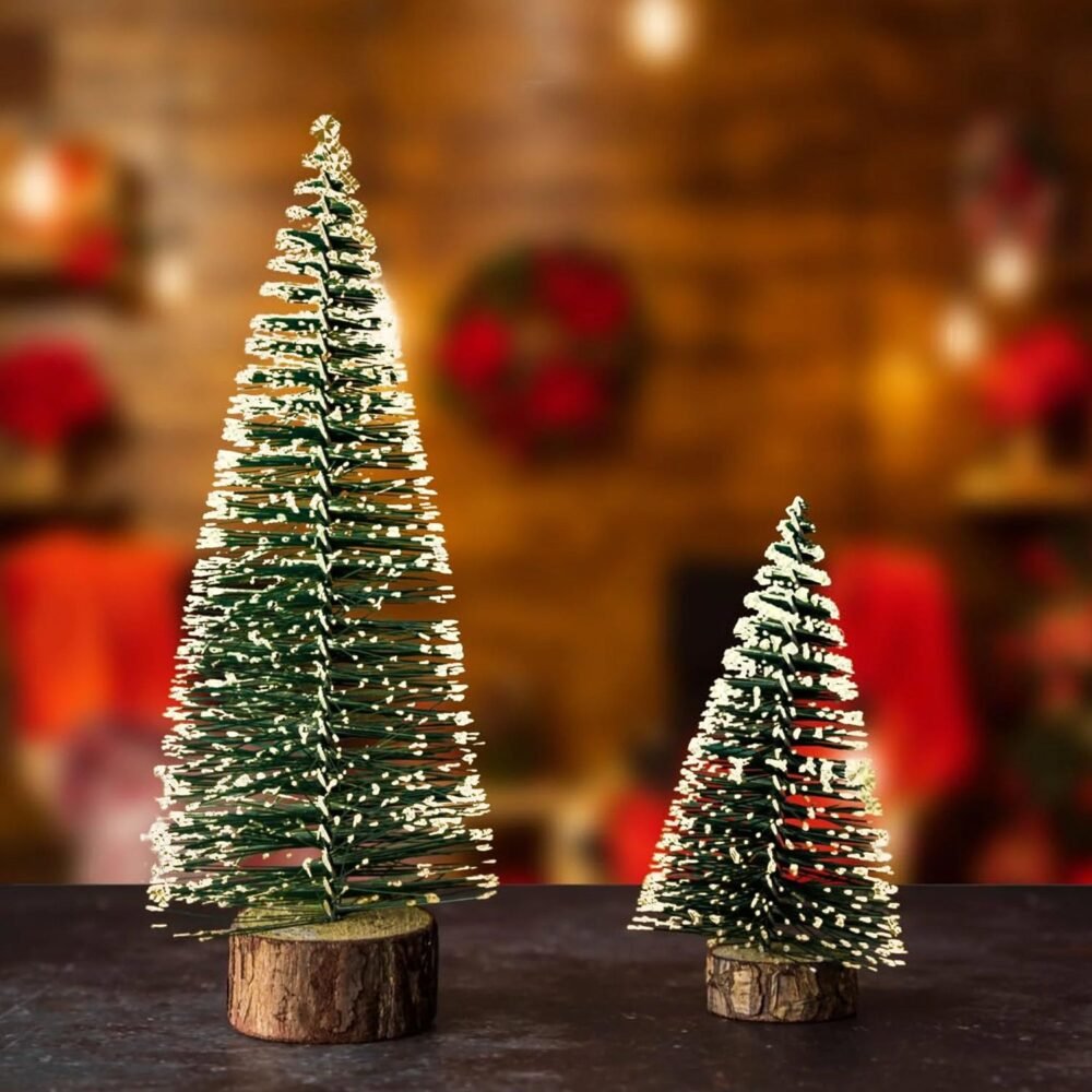 Mini Artificial Christmas Tree with Snow Effect – Compact Festive Decor