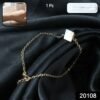 Adjustable Chain Bracelet with Square Stone Charm – Elegant Style