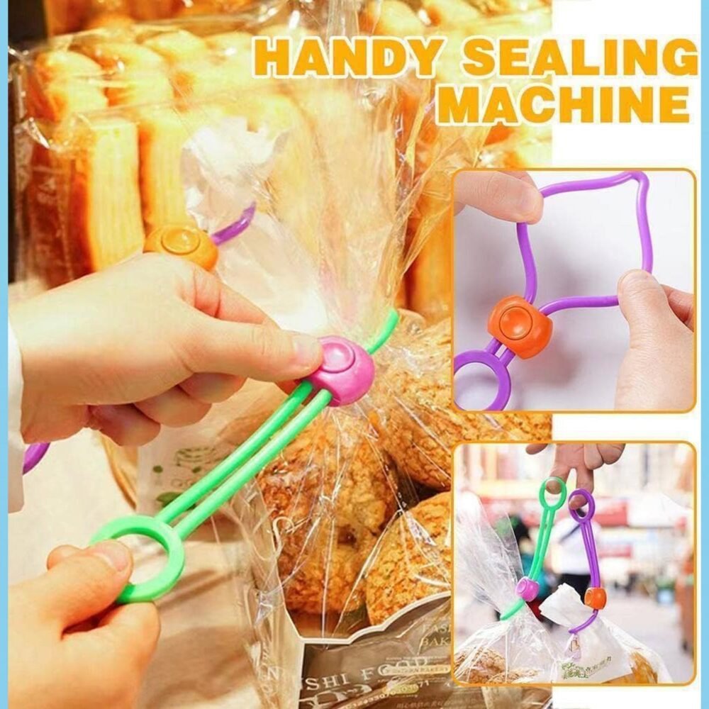 Silicone Food Bag Clips – Reusable Sealing Lock 3 Pack