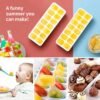 Ice Cube Tray with Spill-Proof Lid – Effortless Ice Making and Space Saving