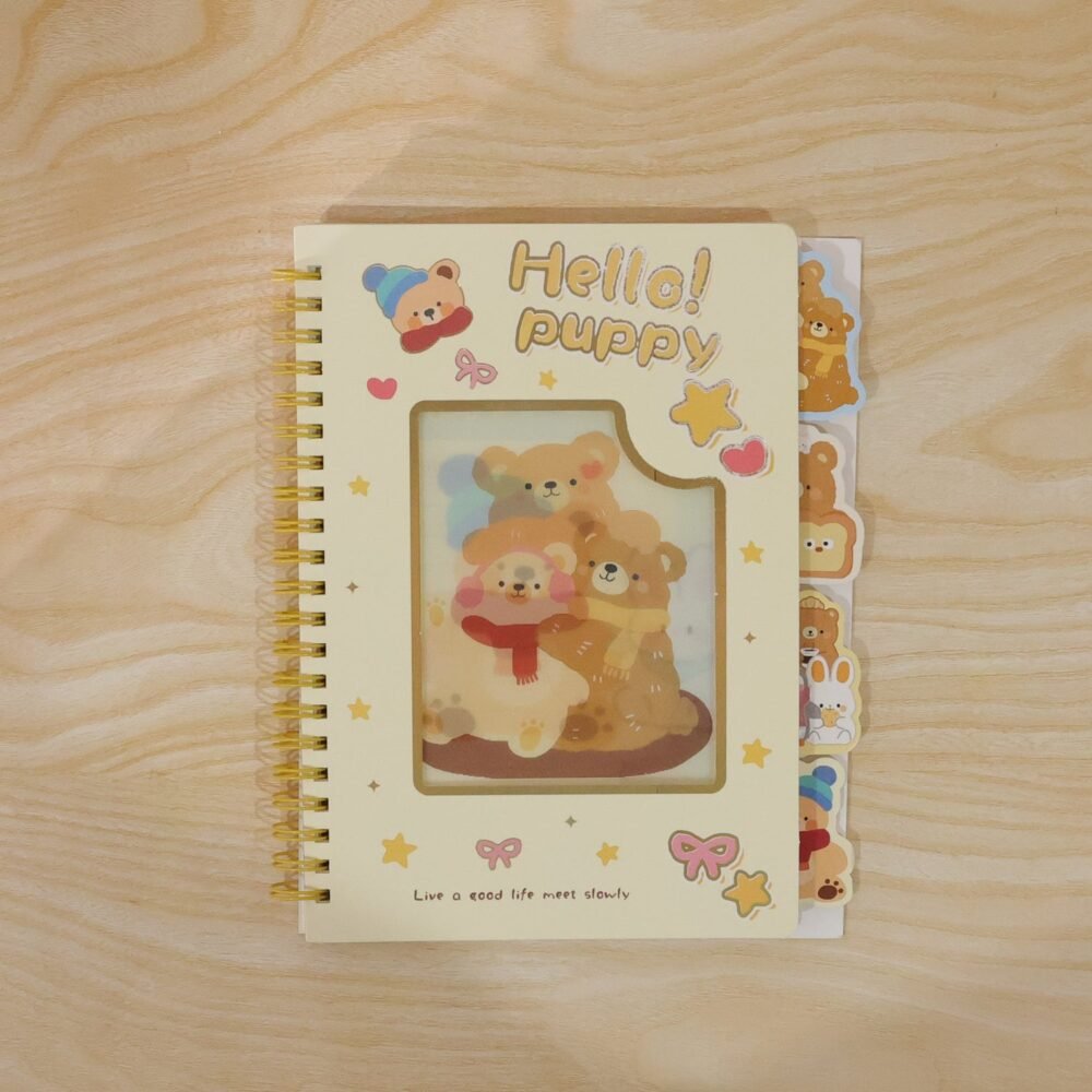 Cute Cartoon Spiral Diary – Compact & Durable Writing Journal
