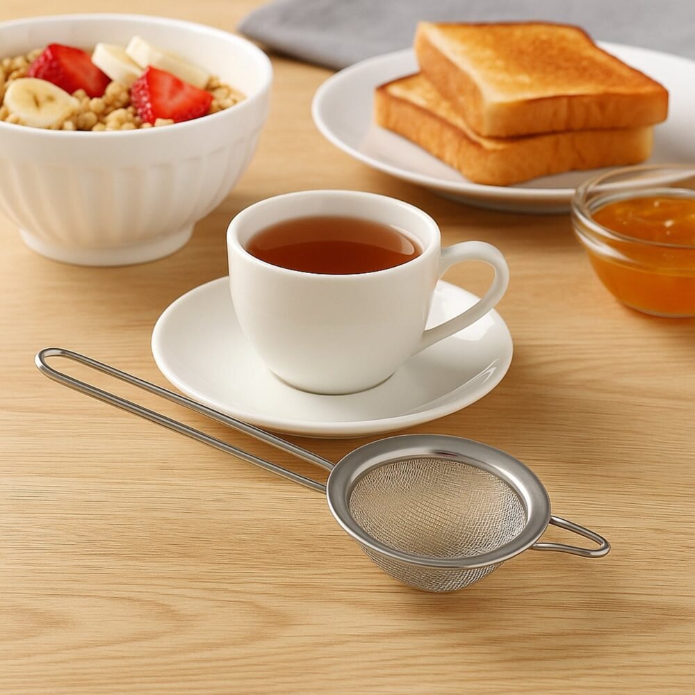 Stainless Steel Fine Mesh Strainer – Durable & Lightweight Design