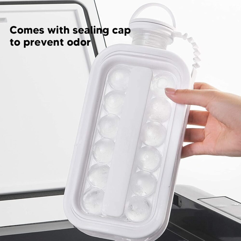 Ice Ball Maker – 2-in-1 Portable Tray with 17 Spheres