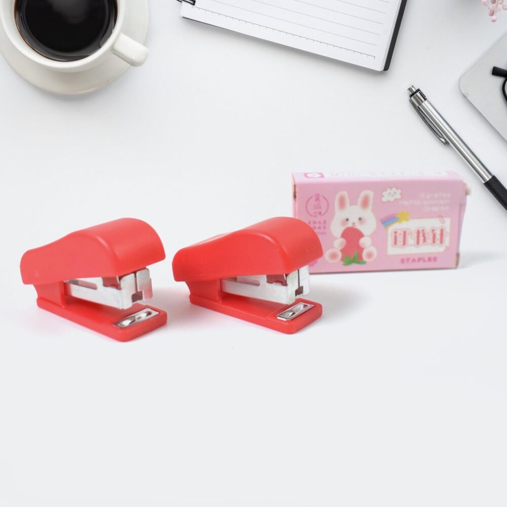 Mini Stapler Set ñ Portable & Multicolour (2 Pc) | FiloDesk