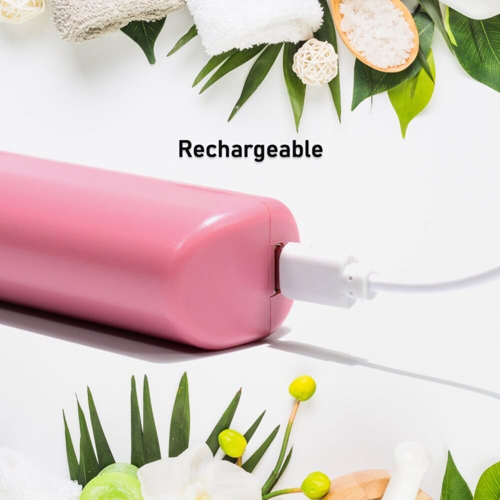 Mini Hair Straightener Brush – Cordless & Rechargeable for Travel