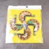 Golden Swastik Shubh Labh Wall Hanging – Ganesh Idol Decor for Prosperity
