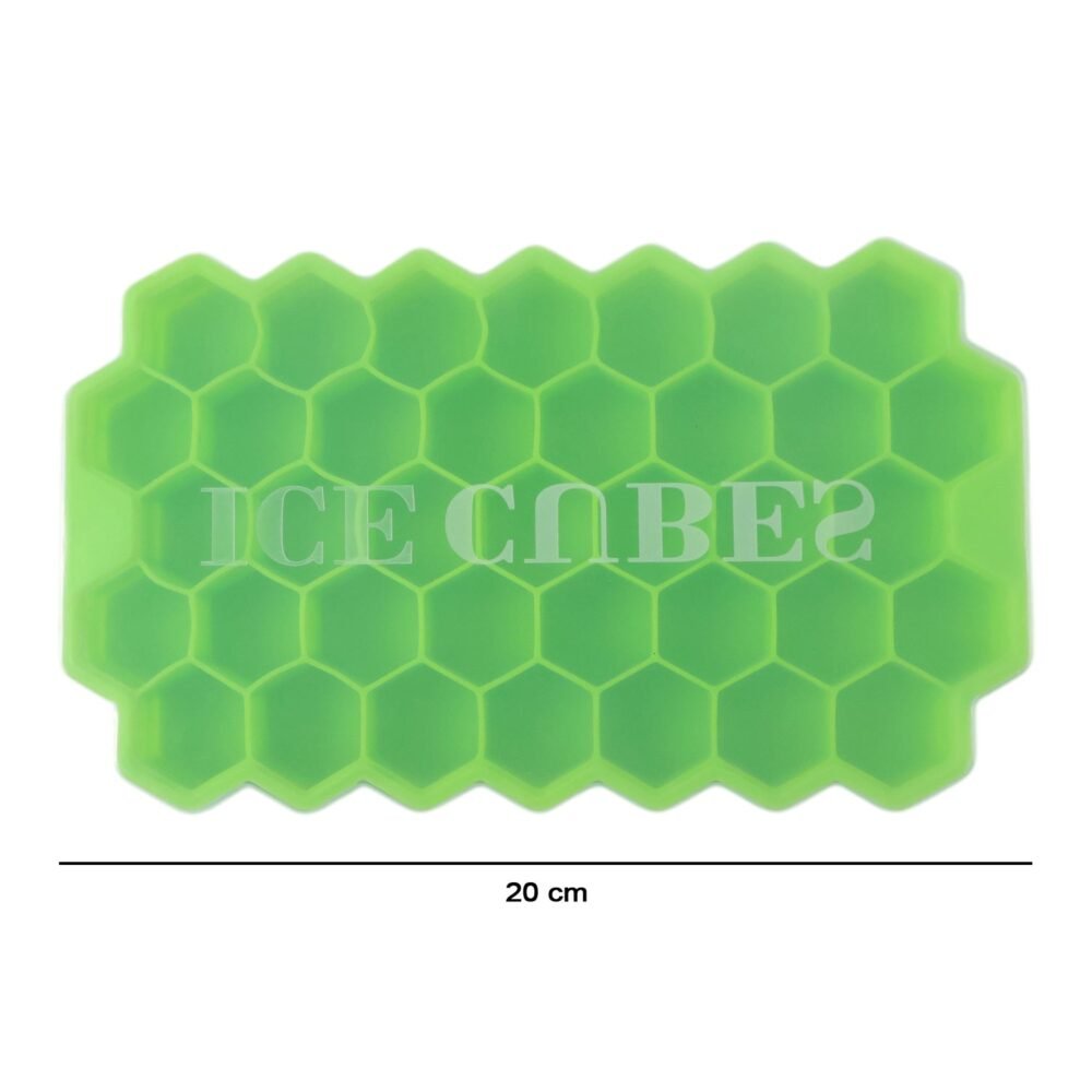 Honeycomb Silicone Ice Cube Tray with Lid – Hexagon Shape Design