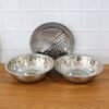 Stainless Steel Mixing Bowl Set – 3-in-1 Multifunction Kitchen Bowls