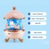 LED Rotating Night Light – Bunny Carousel with Starry Projection