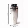 Stainless Steel Gym Shaker Bottle – 1000ml Leak-Resistant Flip Lid