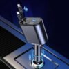 4-in-1 Car Charger – Dual Cables & 120W Super Fast Power
