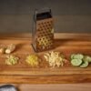 Stainless Steel 5-in-1 Grater and Slicer – Durable Kitchen Tool