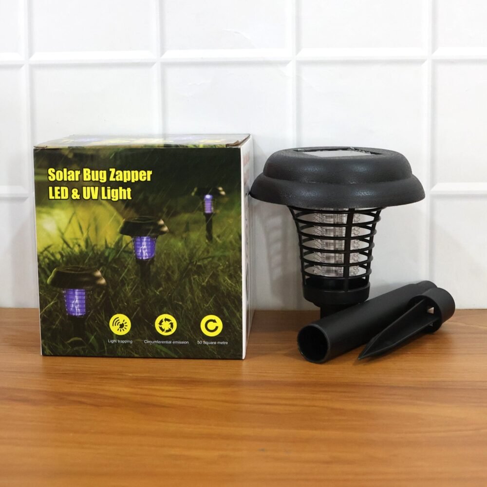 Solar Mosquito Trap Light – UV LED Solar Powered Bug Zapper