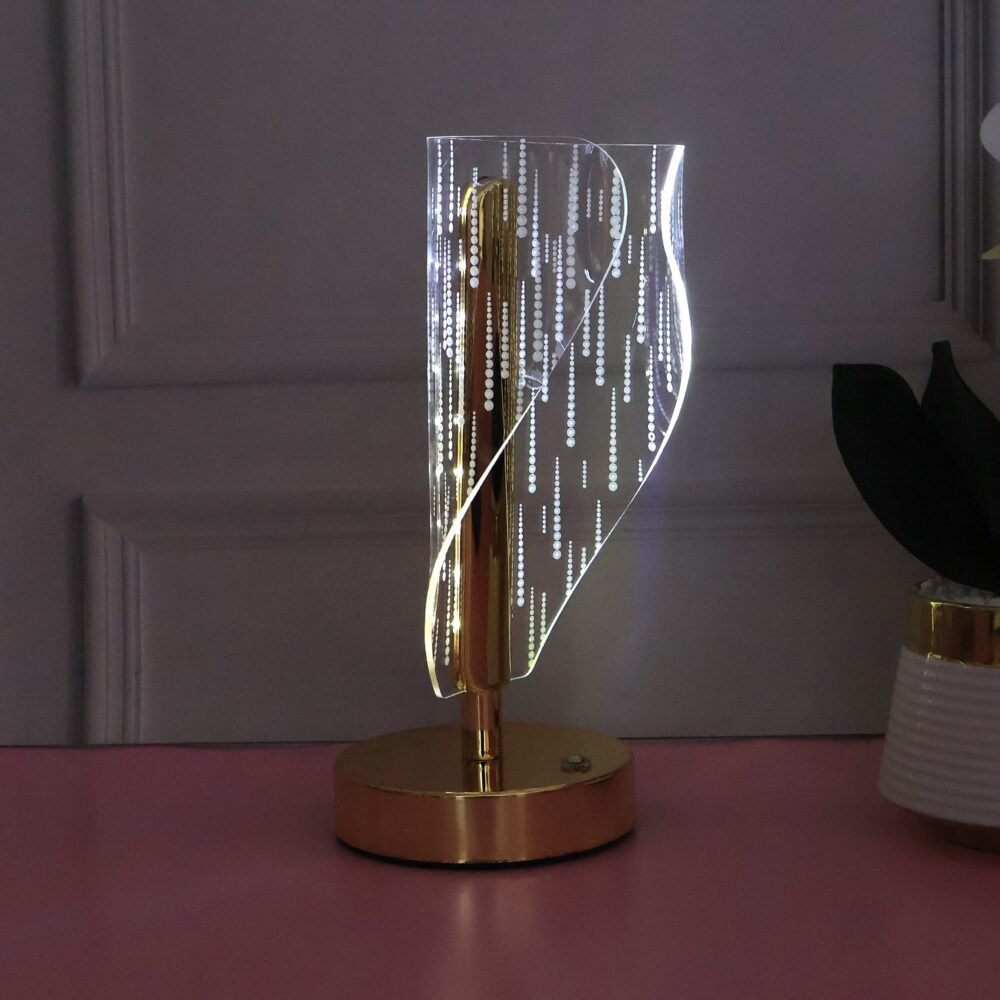 Crystal LED Table Lamp – Elegant Modern Bedside Lighting