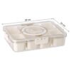 6-Compartment Fridge Storage Box – Leak-Proof, Space-Saving Organizer