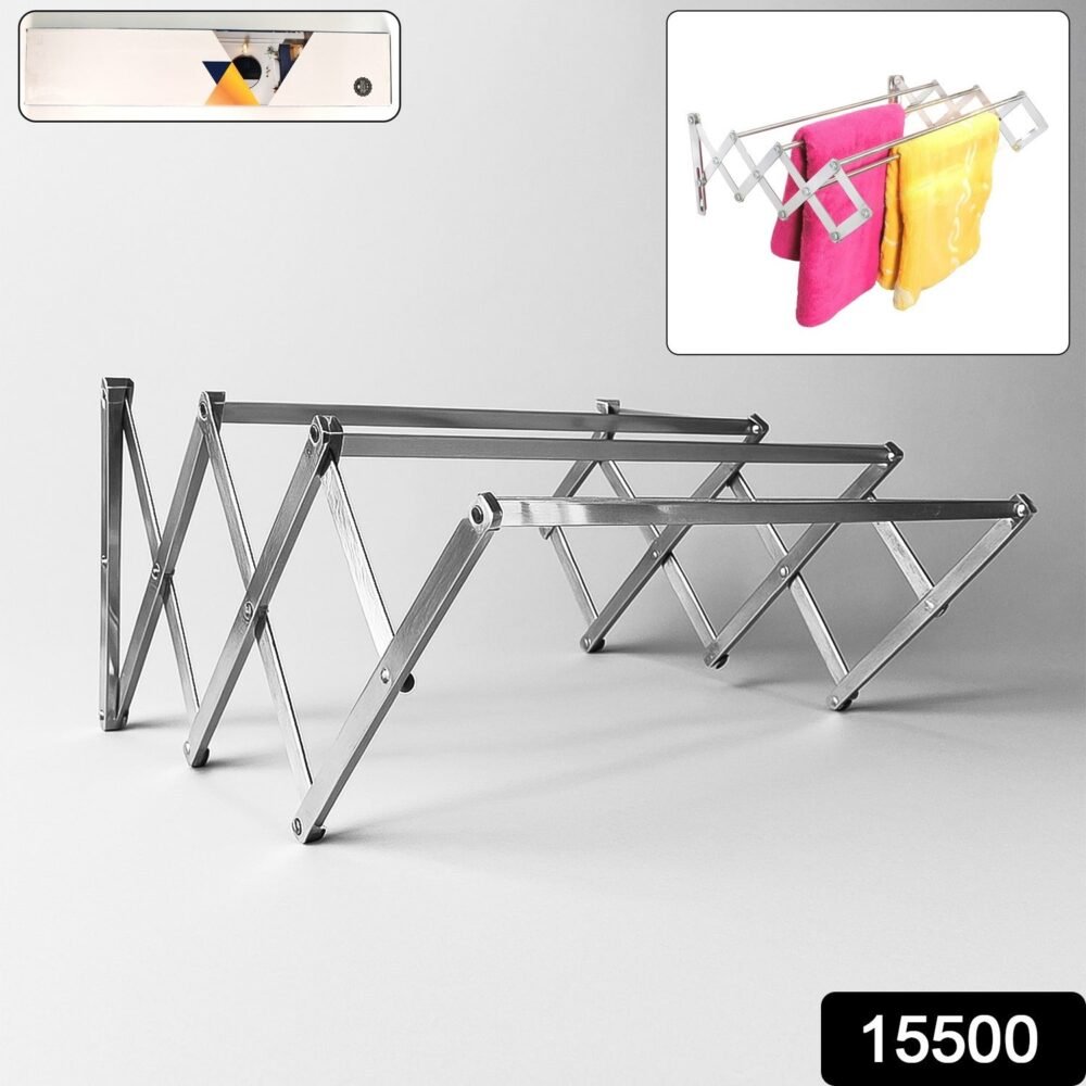 Stainless Steel Folding Clothes Drying Rack – Space-Saving & Durable