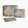 Serving Tray Set – Multicolor Mix Sizes, Lightweight & Stylish