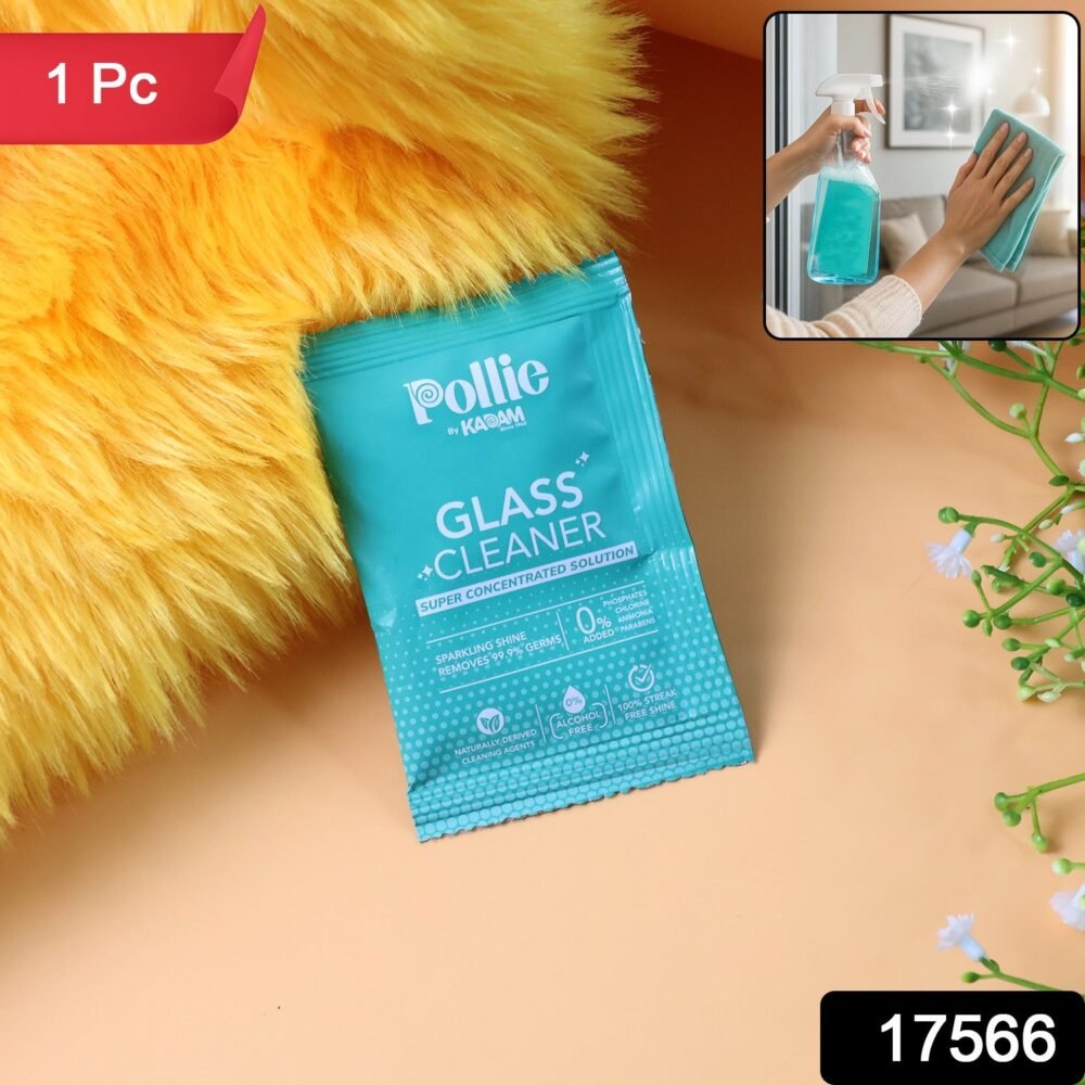 Glass & Mirror Cleaner Sachet – Streak-Free 15g Concentrate