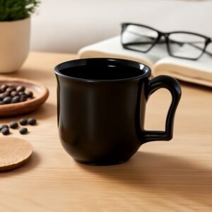 Plastic Coffee Mug – Durable Black Reusable Tea Cup | Mug Wala