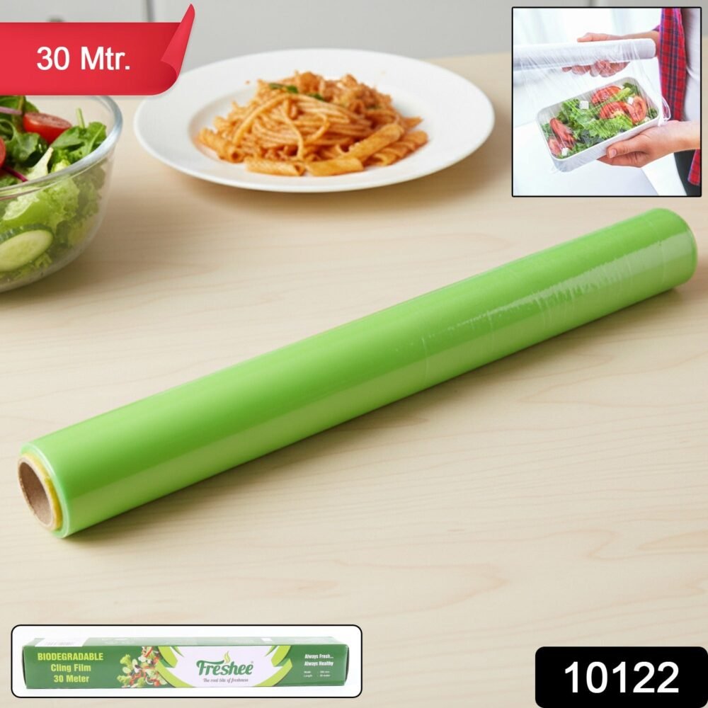 107710122-50Pc-Vegetablesroll-Av-Sv.jpg Biodegradable Cling Film Roll – 30 Metre Tear-Resistant Wrap