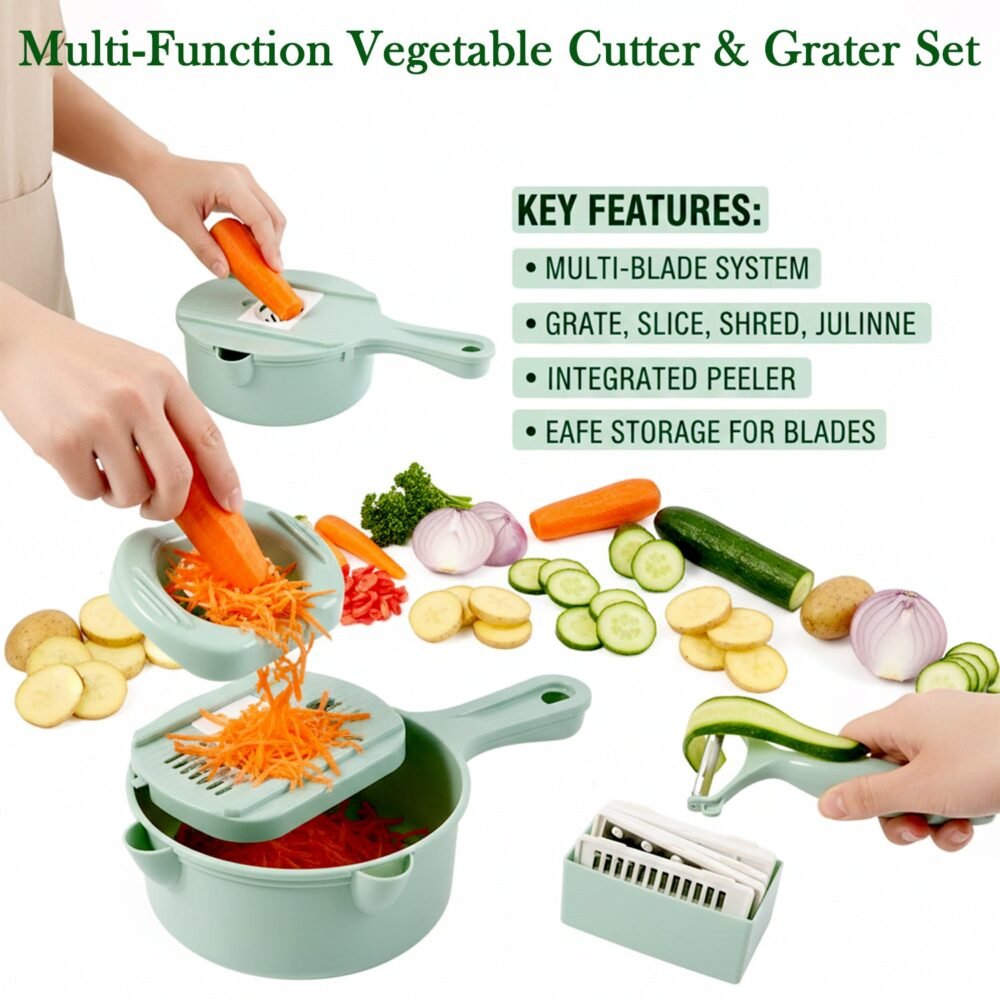 10864_multi_functional_kitchen_vegetable_slicer_no2.jpg Vegetable Cutter Set – Multi-Function Kitchen Prep Tool