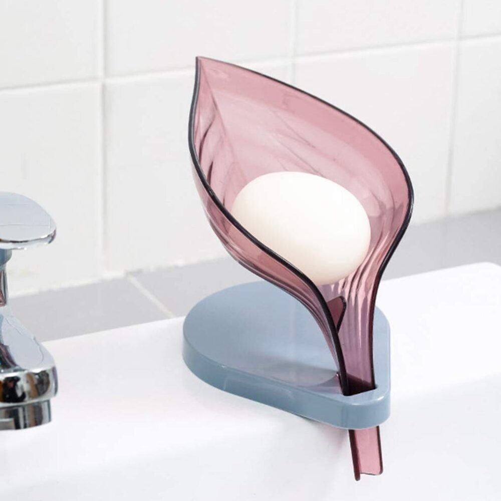 10_Soap-Dish-Holder.jpg Leaf Soap Dish Holder with Drain - Self Draining & Stylish