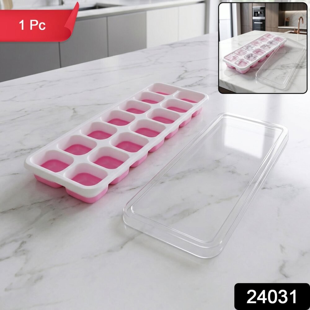 10_icetray.jpg Plastic Ice Cube Tray – Durable with Lid for Easy Freezing