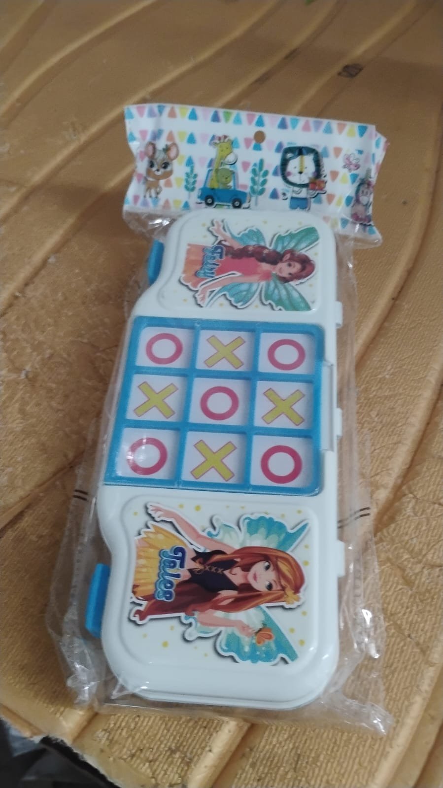 Kids Pencil Box with Built-in Tic Tac Toe Game – Fun & Durable