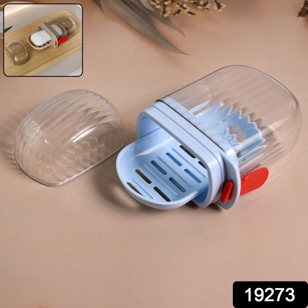 11119273-700Pc-Soapboxlightbluecolor-Av-Sv.jpg Soap Box with Drain Tray – Keeps Soap Dry & Secure