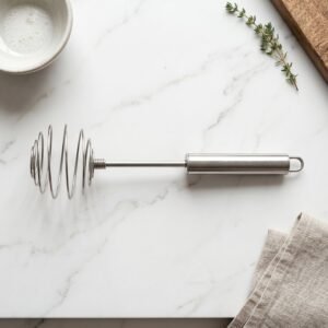 Stainless Steel Large Round Spring Whisk – Durable Kitchen Tool
