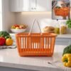 11380-01-no-sku_68e302dd-063b-47e7-9484-7ac38f0c3114.jpg Plastic Storage Basket with Foldable Handles – Compact & Durable Organiser