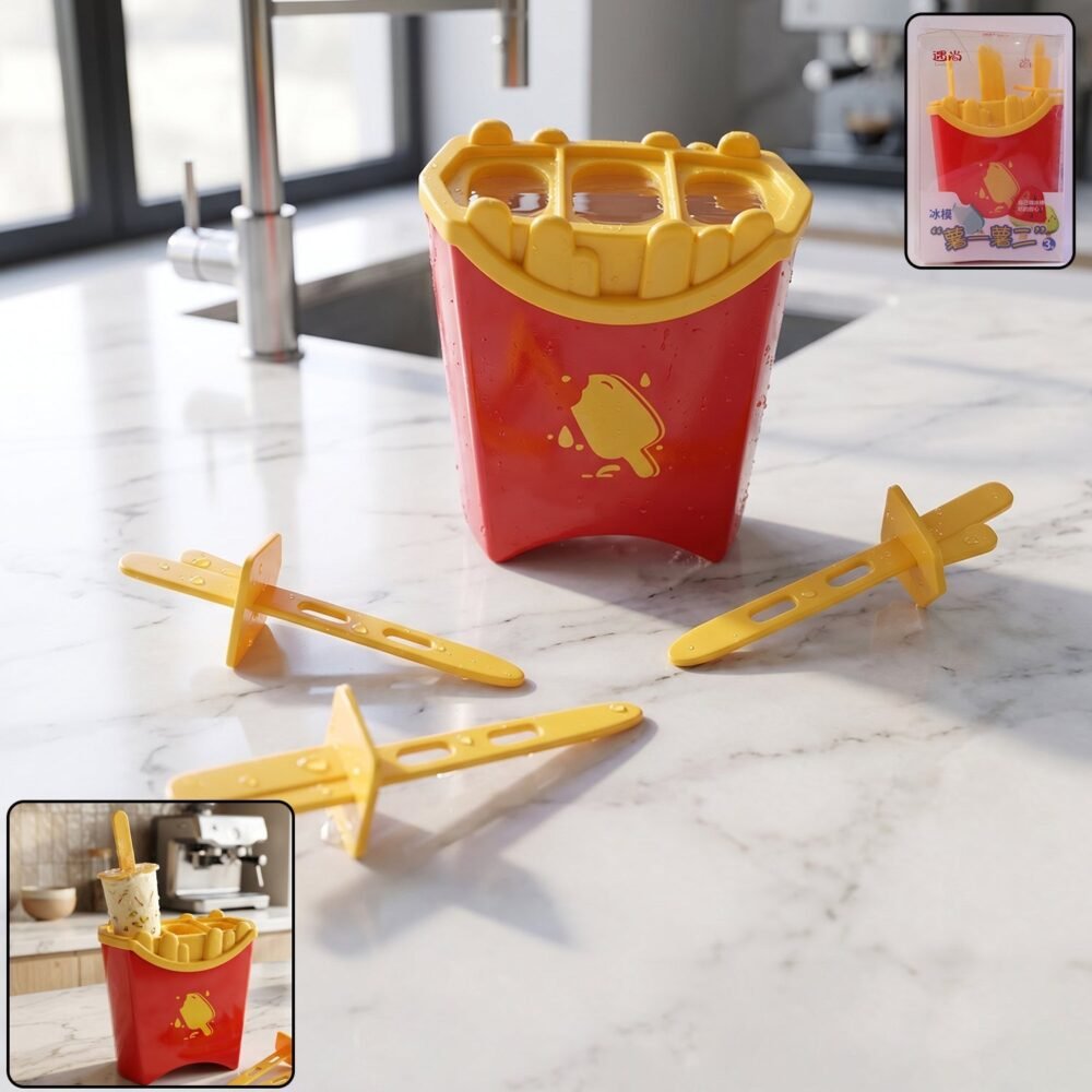 11388-01-no-sku_df33c3b3-eef7-462f-b9e6-d0d701de8e96.jpg Ice Pop Mould Set – Fun French Fries Shape for Summer Treats