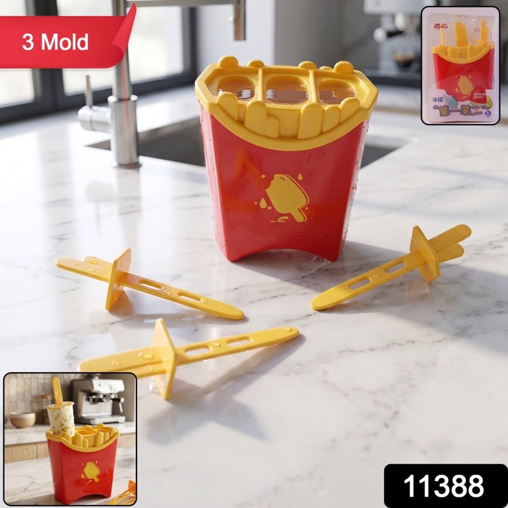11388-02-sku_7b7efc40-cbc4-4667-b471-2d57053ede16.jpg Ice Pop Mould Set – Fun French Fries Shape for Summer Treats