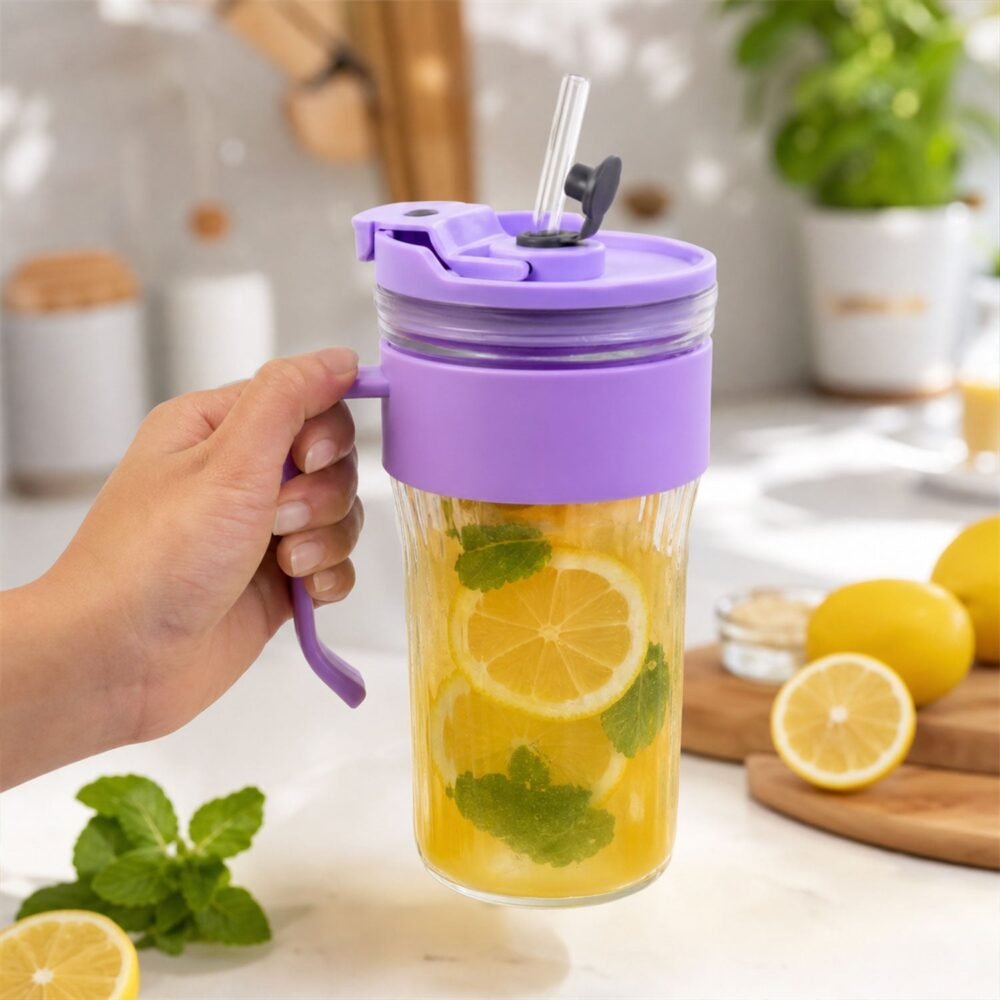 11394-03_0c6a0935-1c9d-4fbd-8b06-2abe6000a23f.jpg Glass Tumbler with Lid – Reusable, Stylish Cold Beverage Mug